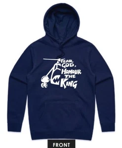 817SQN Hoodie - Fear God, Honour the King - Navy Blue - 5XLarge - Picture 1 of 1