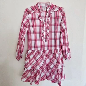NWOT American Girl Western Pink Purple Plaid Dress Girls Size 14 JUST LIKE YOU - Picture 1 of 5
