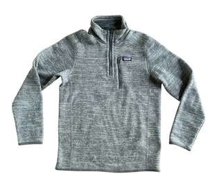 Patagonia 1/4 Zip Pullover Sweater High Neck Polyester grau JUGEND Gr. XL (14) - Bild 1 von 9