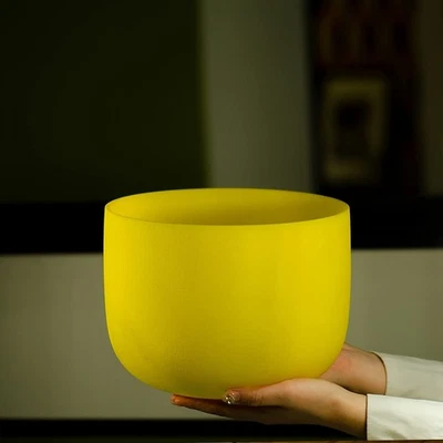 Crystal Soul Frosted Crystal Singing Bowl 432Hz Customizable with Accessories - Image 1 of 4