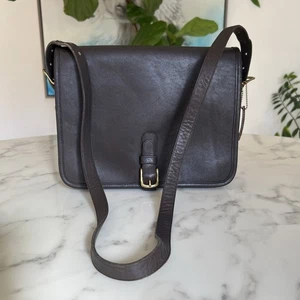 Bolso Bandolera COACH Vintage NYC Saddle Pouch 9585 Cuero Marrón Moca - Imagen 1 de 19