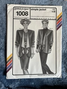 Chaqueta simple 1008 elástica y costura 1990 de colección sin cortar pliegues de fábrica - Imagen 1 de 2