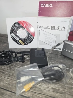 Casio Digital Camera Exilim EX-Z75 7.2MP Silver Tested Open Box Read Description - Image 1 of 4