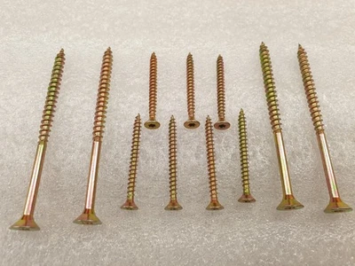 Viti Truciolari Giallo Zincato Cacciaviti Misura 3 3,5 4 4,5mm Vite per Legno - Immagine 1 di 4