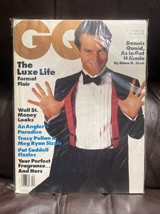 Vintage GQ Magazine Dec 1991 Dennis Quaid Cover | Luxe Life Formal Flair - Bild 1 von 12