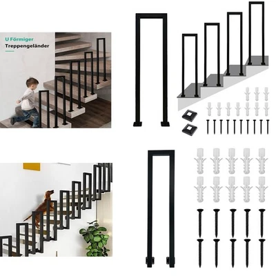 Eisen Handlauf Treppengeländer Geländer Wandhandlauf Treppe 65cm-100cm Stange - Bild 1 von 4
