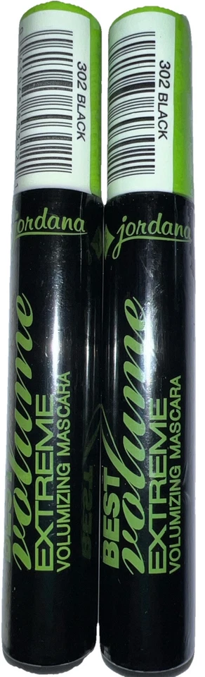 Pack Of 2 Jordana BEST LASH EXTREME VOLUMIZING MASCARA #302 Black (New/Sealed) - Image 1 of 4