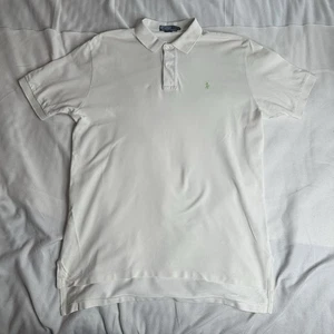 Ralph Lauren Polo Polo Shirt White Men’s Large 100% Cotton - Picture 1 of 6