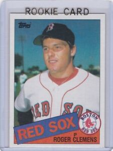 ROGER CLEMENS ROOKIE CARD 1985 Topps VINTAGE BASEBALL RC Boston Red Sox Yankees!