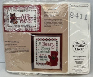 Creative Circle #2411 kit mini cuscino punto croce punto ago vintage 1988 NUOVO! - Foto 1 di 4