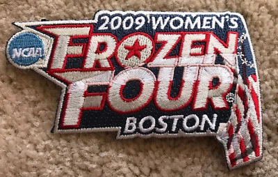 2009 Feminino Frozen Four Jersey Patch - Wisconsin, Minnesota, Minn Duluth, Mercy - Imagem 1 de 3