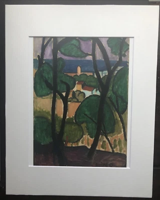 Impressão artística fosca Henri Matisse "View of Collioure" 11 x 14-1907 - Imagem 1 de 4