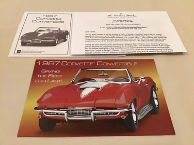 Chevrolet Corvette Sting Ray 1967 Danbury como nuevo folleto solo 1:24 Foto 1 de 4