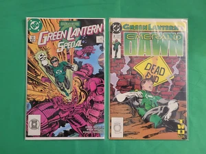 DC Comic The Green Lantern Special #2 1989 & Emerald Dawn 90 Bolsa/Tablero Lote de 2 - Imagen 1 de 7