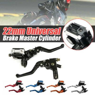 Universal 7/8'' 22mm Motorcycle Front Brake Cylinder Master Clutch Lever Handle - Image 1 of 4