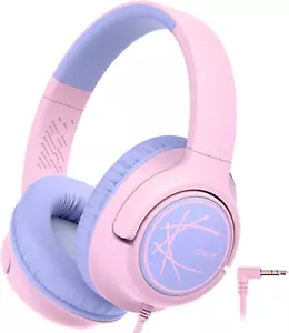 Kinderkopfhörer, 85dB, Stereo, Faltbar, 3.5mm Jack, für iPad, Tablets, Rosa - Bild 1 von 12