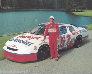 1995 JASON KELLER "BUDGET GOURMET W/POND" #57 NASCAR BUSCH SERIES POSTCARD 