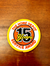 Home Depot Service Patch 15 Year Service Award Employee Incentive Collectible