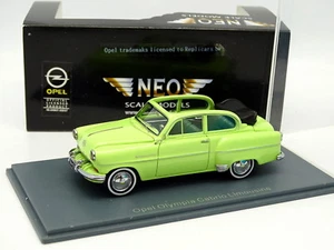 Neo 1/43 - Vauxhall Opel OLYMPIA Cabrio Limousine Green - Picture 1 of 1