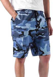 Mens Tactical Camouflage Cargo Shorts Outdoor Work Fishing Camping BDU Style - Picture 1 of 47