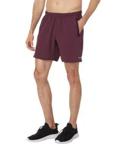 Rvca Uomo Active Performance Yogger Iv 17" Pantaloncini Elasticizzati Vita Prugna Tg XL - Foto 1 di 3