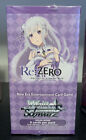 Re: Zero Vol 1 Booster English Factory Sealed Display Box Weiss Schwarz TCG