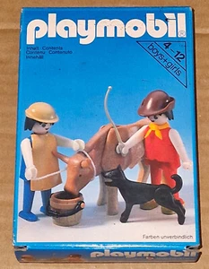 Playmobil 3577 medieval vintage raro y difícil de encontrar años 80 granjeros y OX nuevo y precintado - Imagen 1 de 8
