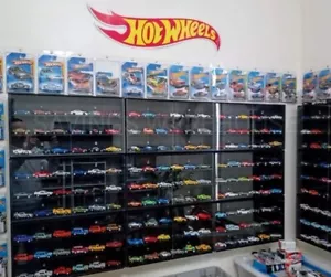 Display Case For Hot Wheels 1:64 Scale 24 Diecast Toy Cars Wall Cabinet - Picture 1 of 7