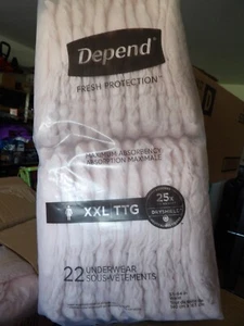Depend DryShield Adult Incontinence Underwear for Women XXL Disposable 44 Count - Picture 1 of 3