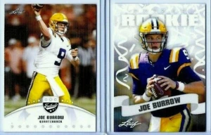 (2) "MINT" Joe Burrow 2020 Leaf "Limited & Prized Edition" Rookie Karte Set! - Bild 1 von 2