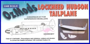 1/48 OZMODS 4817; Lockheed HUDSON Tail-Plane Correction - Foto 1 di 2
