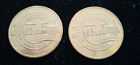 2 Vintage brass tokens for the "Florida East Coast Railroad" (Flagler's Folly)