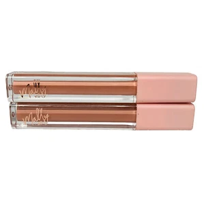 2 x MALLY Positively Plump Lip Gloss Pumped-up in “Bold Buff” Pink Nude NWOB - Picture 1 of 2