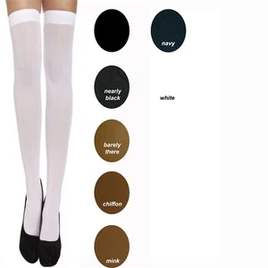 3 Pairs 15 Denier Ladies Women's Sheer Luxury Hold Up Stockings One Size - Picture 1 of 1