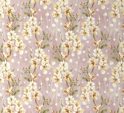 3 ROLLS ~  Peel & Stick  Vintage Floral  Wallpaper  Lilac , Peach  17.7" x 9.8ft - Image 1 of 3
