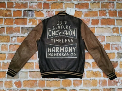 New Chevignon Leather Jacket 20 Century Timeless Harmony Brown Casual Size L - Image 1 of 4