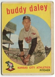 1959 Topps #263 Buddy Daley Kansas City Athletics - White Back - Picture 1 of 2