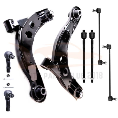 8Pcs Front Lower Control Arm Tie Rod End Sway Bar Kit Fits 2001-2006 Mazda MPV - Image 1 of 4