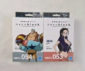 New - Nanoblock One Piece Robin + Franky Bundle Lot Anime Building Block Kawada - Picture 1 of 3