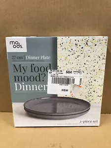 NIB Moods 2-Piece Dinner Plate Set - 27 cm. - Picture 1 of 5