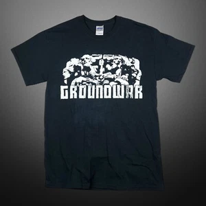 Rare Vintage Hardcore Band Groundwar T-Shirt M Medium - Picture 1 of 9