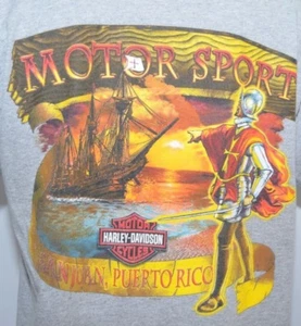 Camiseta gráfica vintage Harley Davidson San Juan Puerto Rice para hombre L - Imagen 1 de 10