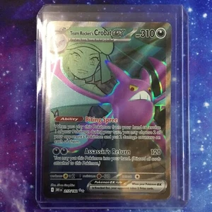 Pokemon TCG Destined Rivals #217/182 Team Rocket's Crobat EX NM - Bild 1 von 2