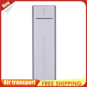 M.2 NVME PCIe SSD Case USB3.1 Solid State Drive Box (Metal Box Silver/NVME) - Photo 1/8