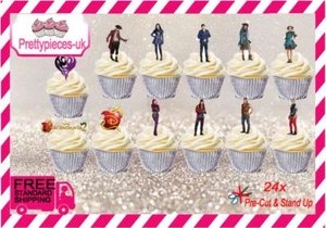 Descendants 2 24x Stand-Up vorgeschnittene Oblate Papier Cup Cake Topper - Bild 1 von 1