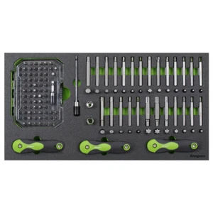 TOOLBOX KIT  170pce Specialised Bit Set & Folding Hex Keys FOAM Tray FD25 - Picture 1 of 6