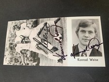 KONRAD WISE WORLD CHAMPIONSHIP 1974 GDR national player photo 10x21 autograph