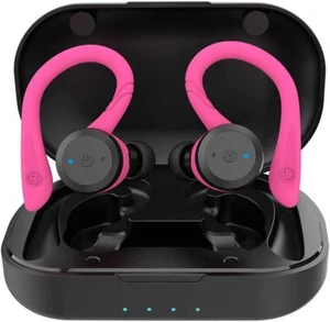 Bluetooth Headphones True Wireless Earbuds with Charging Waterproof Stereo Sound - Picture 1 of 6