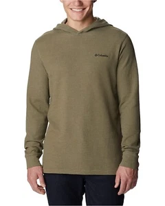 COLUMBIA MENS PINE PEAK WAFFLE PULLOVER HOODIE SMALL NWT $75 - Picture 1 of 3