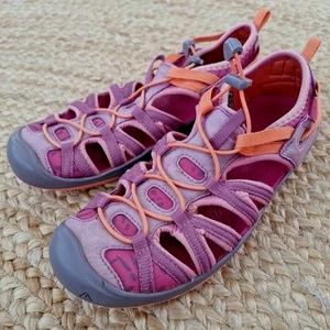Keen Moxie Sandals Purple Wine/Nasturtium Washable Shoes 1016353 Girls US 5 Pink - Picture 1 of 11